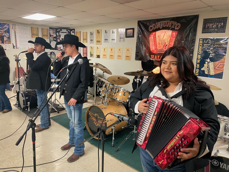 <em>Conjunto Halcón</em>, at Los Fresnos High School in far South Texas, is the winningest student conjunto ensemble in Texas. Which means it's the best in America.