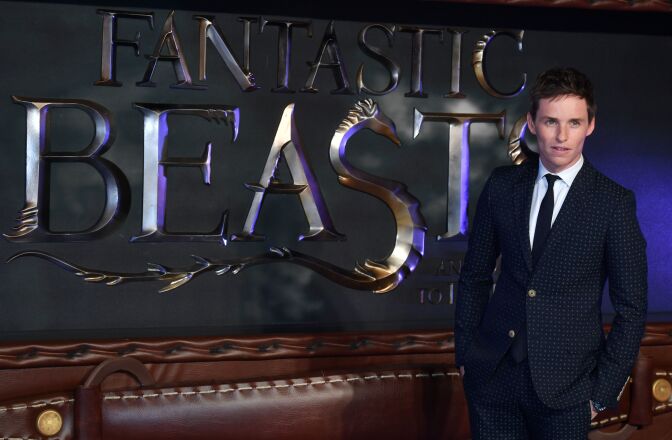 British actor Eddie Redmayne poses after arriving to attend the European premiere of the film 'Fantastic Beasts and Where to Find Them' in Leicester Square in central London on November 15, 2016.  / AFP / BEN STANSALL        (Photo credit should read BEN STANSALL/AFP/Getty Images)