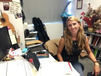Choral/Guitar Ensemble Director Desiree Fowler in her office at Ramon C. Cortines High School of Visual & Performing Arts in downtown Los Angeles. 
