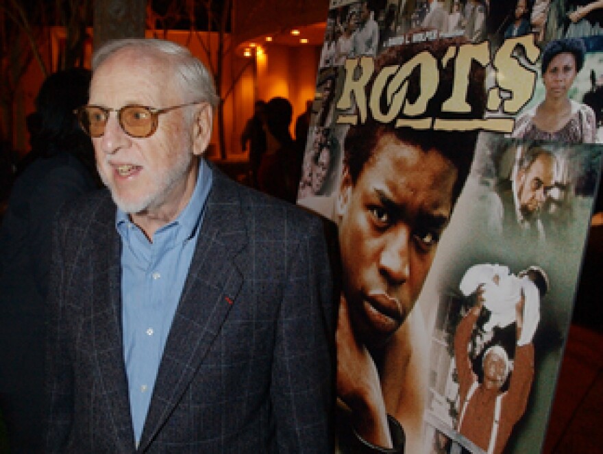 David L. Wolper, producer of the landmark 1977 television series "Roots," arrives for a 25th anniversary celebration of the broadcast at the Academy of Television Arts and Sciences in North Hollywood, Calif., Tuesday, Jan. 15, 2002.

