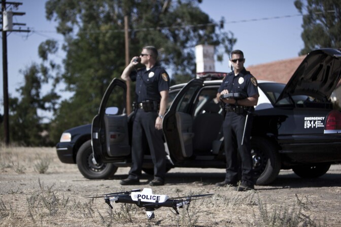 AeroVironment makes small drones law enforcement agencies can use. The Federal Aviation Administration is scheduled to release proposed guidelines on how police departments are allowed to use small drones. 