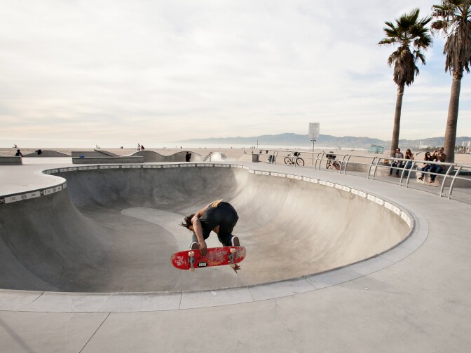 Venice Beach Skatepark, Jan. 22, 2013.