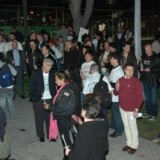 A candlelit vigil for Lawrence King in West Hollywood, CA.