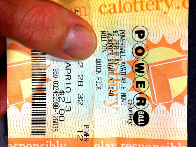There were no tickets sold with all six numbers in Wednesday's drawing of the Powerball lottery. The  estimated jackpot for the Saturday, May 18 drawing is $600 million. (Photo: A Powerball ticket purchased in April 2013 in Cypress Park on the first day of the lottery's arrival in California. State lottery officials say first day sales topped $3 million.)