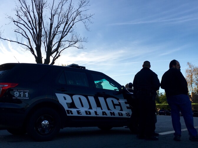 Police at the command center in San Bernardino the day after an attack at a center for the developmentally disabled left 14 dead and 17 injured.