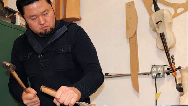 Sung Kim in his San Rafael workshop.