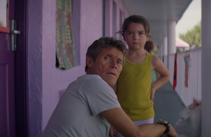 Willem Dafoe and Brooklynn Prince in "The Florida Project."