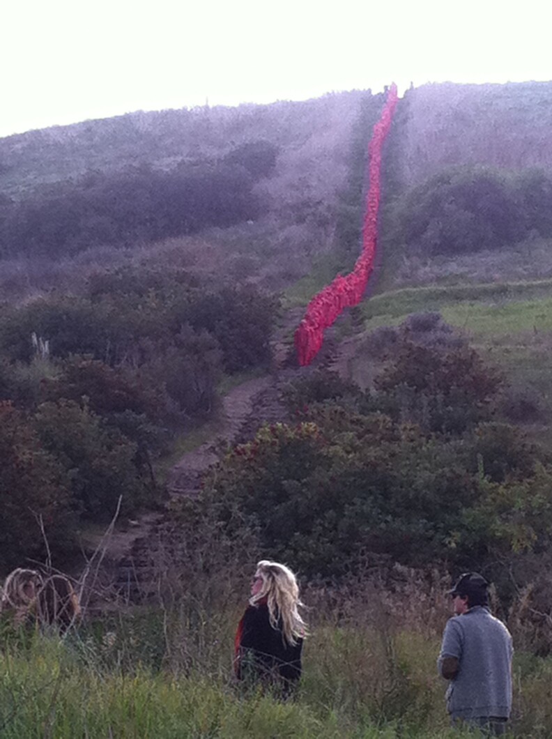 Jan 22, 2012: Pacific Standard Time public art piece, "Spine of the Earth"