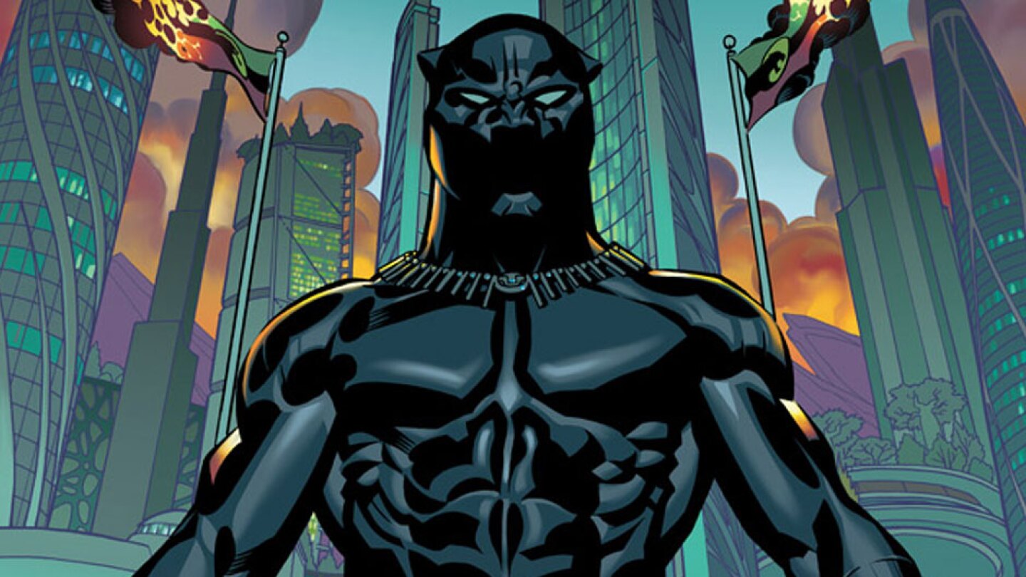 The Black Panther #1 cover by artist Brian Stelfreeze. The new series of Black Panther comics will be written by author Ta-Nehisi Coates.
