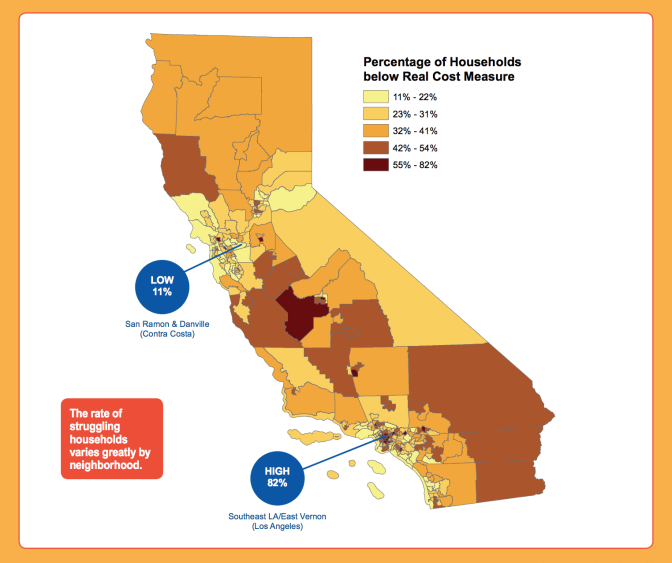 A new report from United Ways of California maps poverty in the state neighborhood by neighborhood.