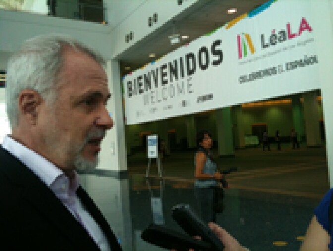 Raul Padilla Lopez is president of the Guadalajara International Book Fair. The university foundation he leads is spending $1.2 million to put on LeaLA Friday through Sunday at the L.A. Convention Center. The book fair will feature books from 100 publishers, mostly from Latin American publishers.