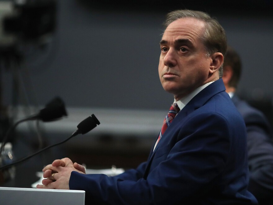 WASHINGTON, DC - MARCH 15:  Veterans Affairs Secretary David Shulkin appears before the House Appropriations Subcommittee on March 15, 2018 in Washington, DC. The subcommittee is hearing testimony on U.S. President Donald Trump's proposed FY2019 budget for the Veterans Affairs Department.  (Photo by Mark Wilson/Getty Images)