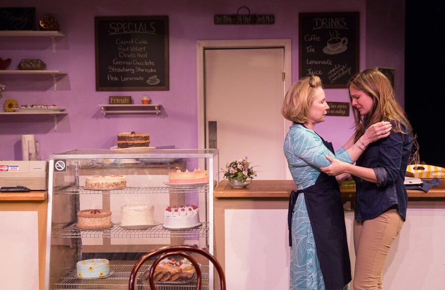 Debra Jo Rupp (Della) and Shannon Lucio (Jen) in "The Cake."