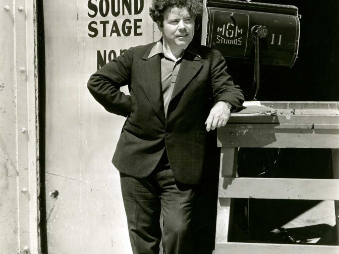 Jim Tully on the MGM lot.