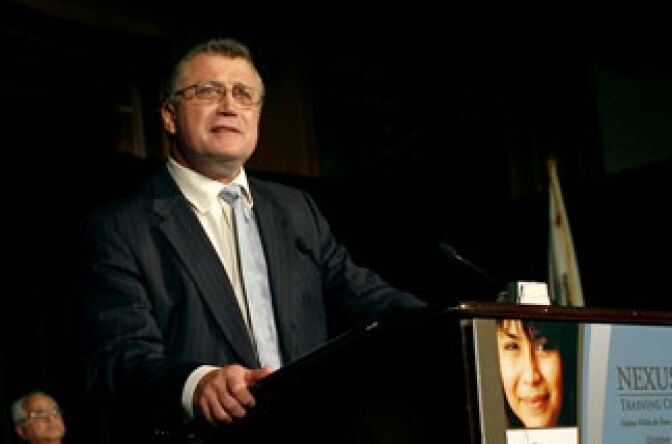 Los Angeles City Attorney Carmen Trutanich at the 14th annual ICAN NEXUS conference at the Sheraton Universal Hotel in Los Angeles.