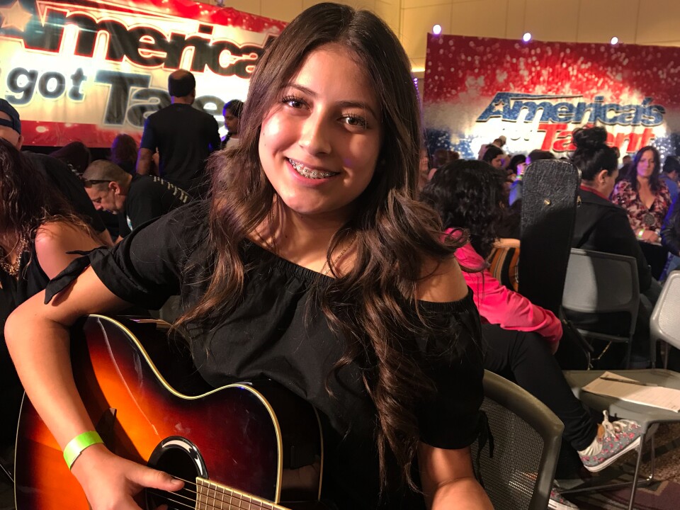 Andrea Alonso, recently attended open auditions for "America's Got Talent" at the Pasadena Convention Center. "I mean, I think I’ll do well. Just get past the nerves."