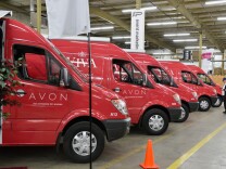 Vans lined up as Avon Kicks off SAY YES TO AVON BEAUTY on Jan. 11, 2013 in Columbus, Ohio.