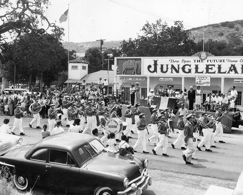 Jungleland was a zoo and amusement park, well known for providing wild animals for Hollywood movies and television. It was originally founded as Goebel's Lion Farm in Thousand Oaks in 1926, the name changed to World Jungle Compound in 1929 and to Jungleland in 1955. It closed in 1969. 