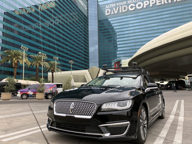 Phantom Auto demonstrated its remote human control system for driverless cars at the Consumer Electronics Show in Las Vegas.