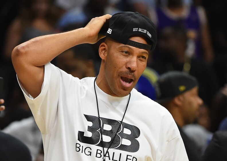LOS ANGELES, CA - AUGUST 13:  LaVar Ball attends the BIG3 at Staples Center on August 13, 2017 in Los Angeles, California.  (Photo by Jayne Kamin-Oncea/Getty Images)