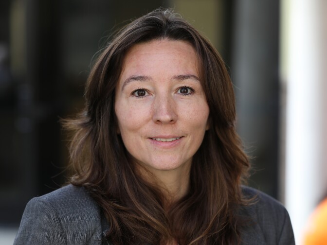 Monica Ratcliff at a candidate forum for Los Angeles City Council District 7 on Feb. 11, 2017.