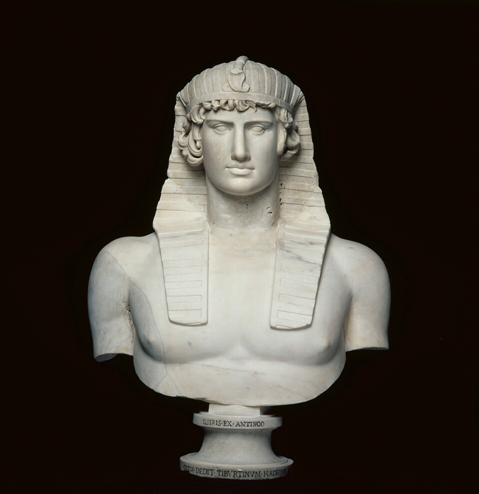 Bust of Antinous, Roman, AD 131–138; found in Hadrian’s Villa, Tivoli, Italy; marble. Musée du Louvre, Paris, Département des Antiquités grecques, étrusques et romaines. 