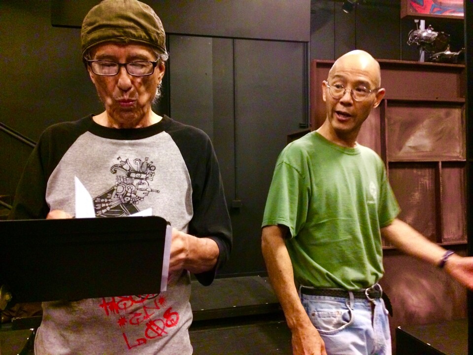 Performer Ruben Guevara, left, and director Dan Kwong have collaborated on many arts projects. 