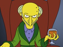 A screenshot of "The Simpsons" character Mr. Burns.