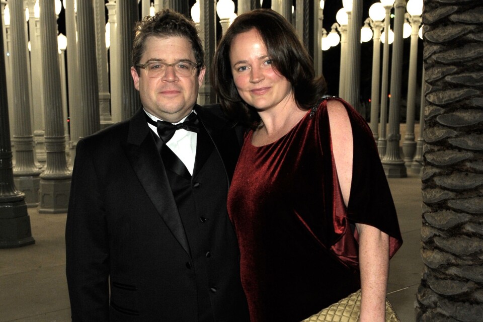 Patton Oswalt (L) and Michelle Eileen McNamara attend LACMA Art + Film Gala Honoring Clint Eastwood and John Baldessari Presented By Gucci at the Los Angeles County Museum of Art on Nov. 5, 2011.