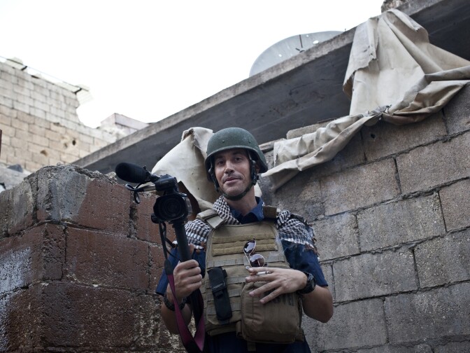 Jim in the Karm Jebel neighborhood of Aleppo, that was being heavily fought over. November 5, 2012. 