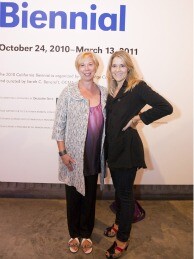 Sarah Bancroft (right) with sponsor Liz Christensen of Deutsche Bank (left)