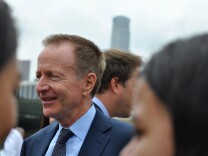FILE - Los Angeles Unified School District Superintendent Austin Beutner speaks to students before a press conference at Belmont High School near downtown L.A. on Weds., May 2, 2018.