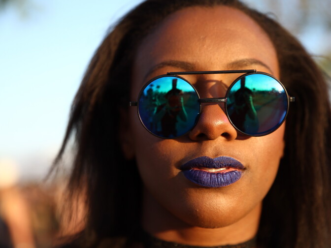 INDIO, CA - APRIL 15:  Festivalgoer attends day 2 of the 2017 Coachella Valley Music & Arts Festival Weekend 1 at the Empire Polo Club on April 15, 2017 in Indio, California.  (Photo by Rich Fury/Getty Images for Coachella)