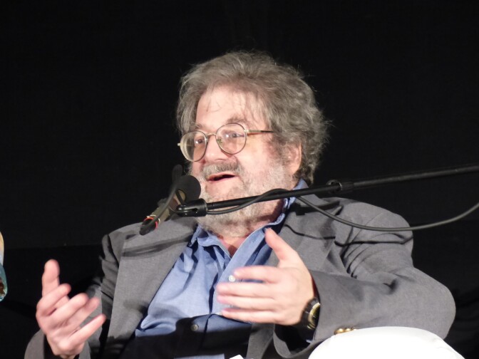 Andy Klein, Film Critic for KPCC and L.A. Times Community Paper Chain, at AirTalk's Oscars at the Egyptian 2016.