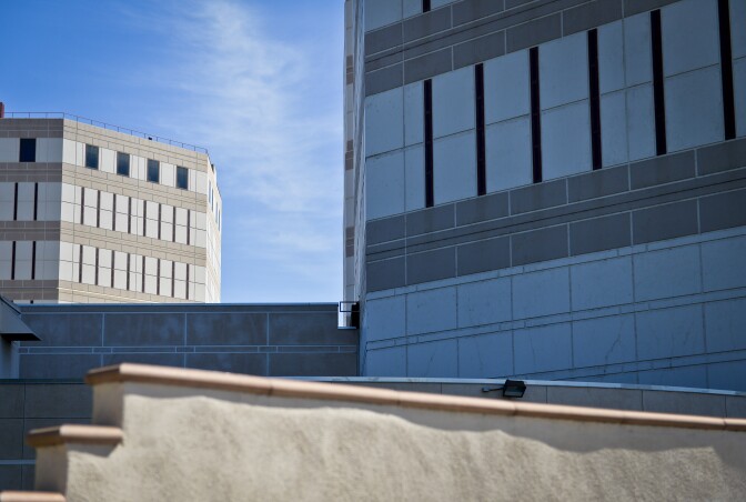 The Twin Towers Correctional Facility in downtown Los Angeles CA Thursday. 

Phillip Cho at the LASD Twin Towers Correctional Facility Thursday, March 5, 2015. 

Photo © 2015 Stuart Palley. 