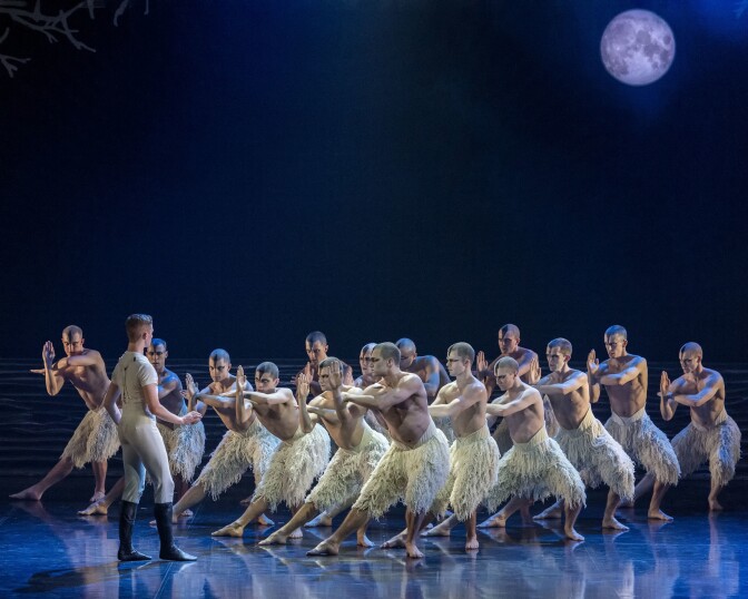 Matthew Bourne’s “Swan Lake” famously features male swans.