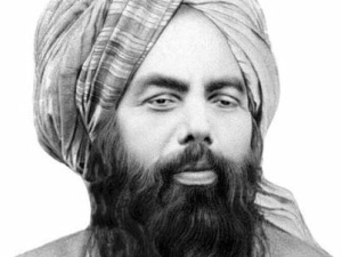 Ahmadiyya founder Mirza Ghulam Ahmad in an undated photo.