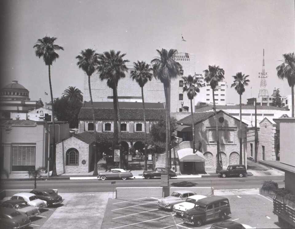 A vintage image of the Pasadena Playhouse which opened in 1925.