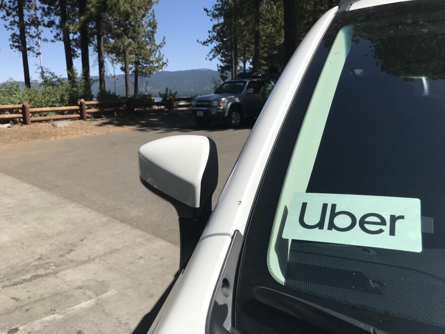 Keith Cooney has been driving for Uber in South Lake Tahoe for more than three years, Aug. 26, 2019.