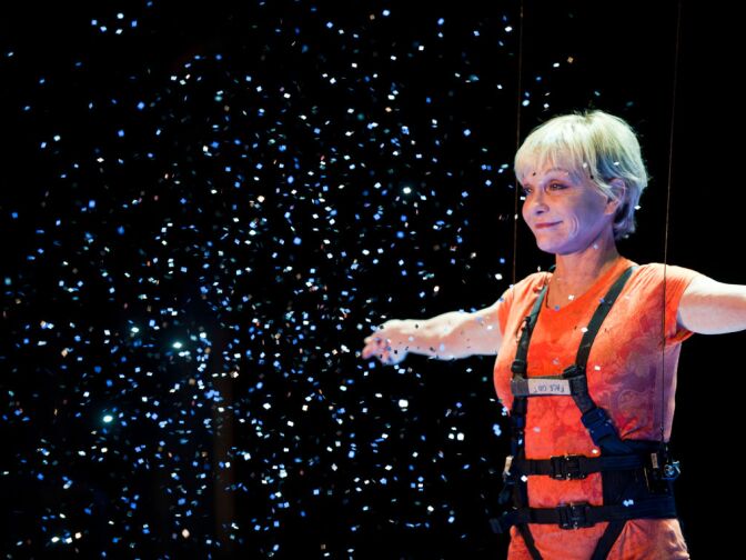 Gymnast and actress Cathy Rigby, who celebrated her 60th birthday last month, is starring in Peter Pan at the Pantages Theatre from January 15th to 27th.