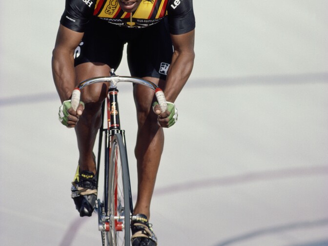 Nelson Vails grew up in Harlem, New York and worked as a bicycle messenger. 