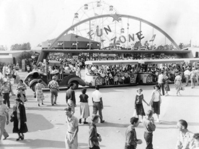 The L.A. County Fair carnival, then known as the Fun Zone.