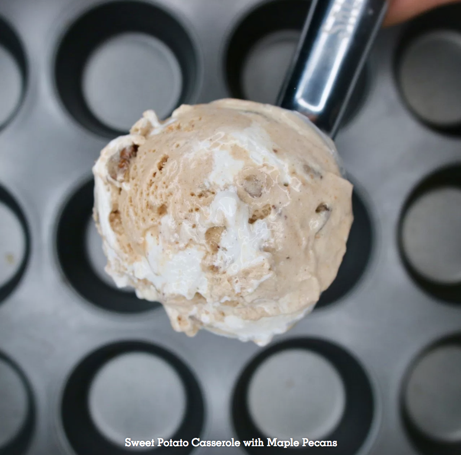 Salt & Straw's sweet potato casserole with maple pecans ice cream flavor.