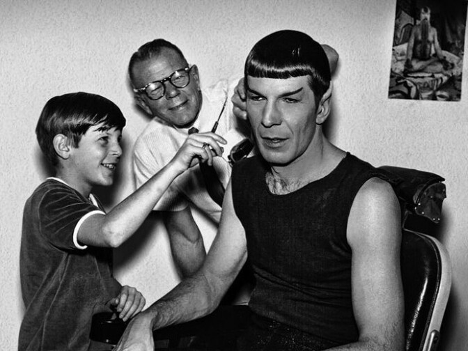 Adam Nimoy and his father Leonard Nimoy, in a photo featured in Adam's new documentary  "For the Love of Spock."