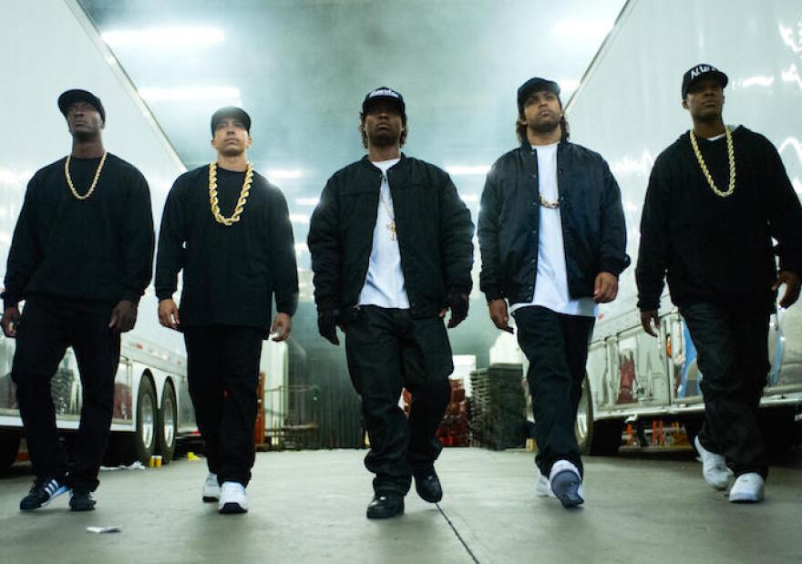 The N.W.A. bio pic "Straight Outta Compton" directed by F. Gary Gray
