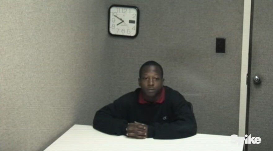 Footage of 16-year-old Kalief Browder's questioning on May 15, 2010 from the documentary series "Time: The Kalief Browder Story."