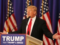 Republican presidential candidate Donald Trump speaks during a press conference at the Trump National Golf Club Jupiter on March 8, 2016 in Jupiter, Florida.