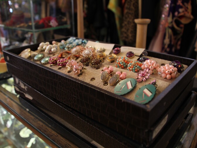 Vintage earrings at Playclothes in Burbank. 