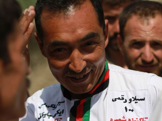 Ramazan Bashardost (shown here in September) is a Hazara member of parliament.  "We cannot fight by weapon, because we are not strong. It is a big chance for us to do something by voter card," he says about Hazaras' recent election victories.