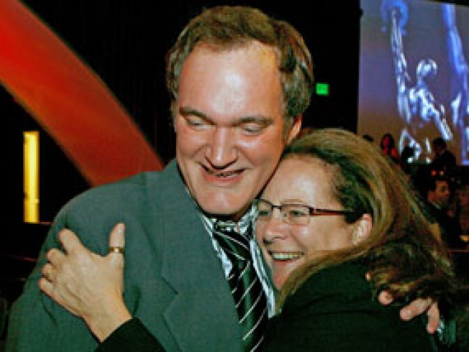Writer/director Quentin Tarantino and editor Sally Menke attend the 57th annual ACE Eddie Awards cocktail reception held at the Beverly Hilton Hotel on February 18, 2007 in Beverly Hills, California.